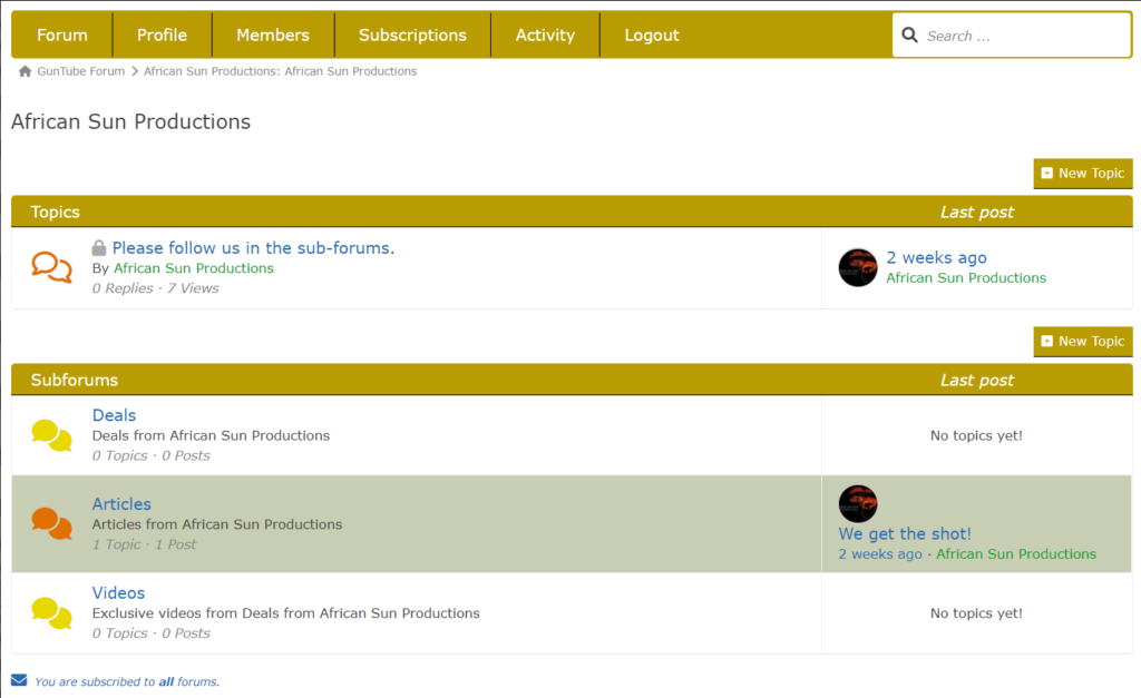 African Sun Productions